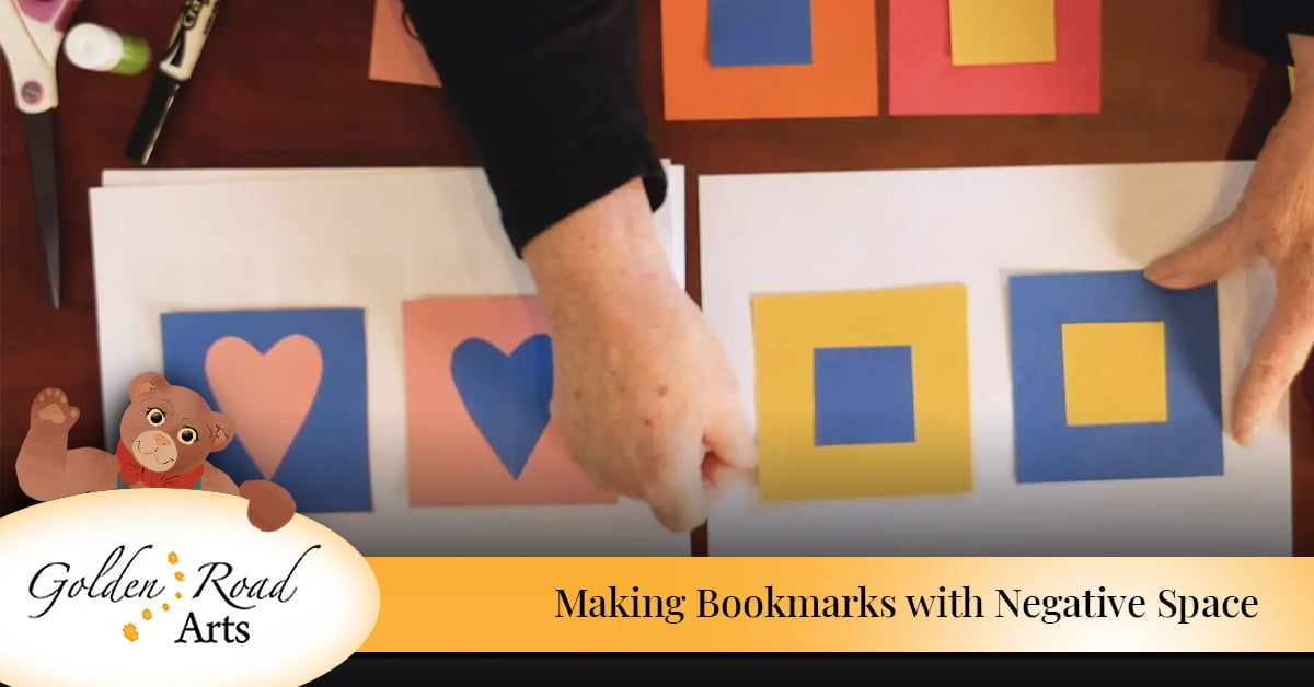 How to Make Bookmarks with Negative Space Art Lesson