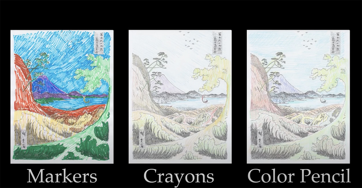 Hiroshige Samples of Artwork by Golden Road Arts