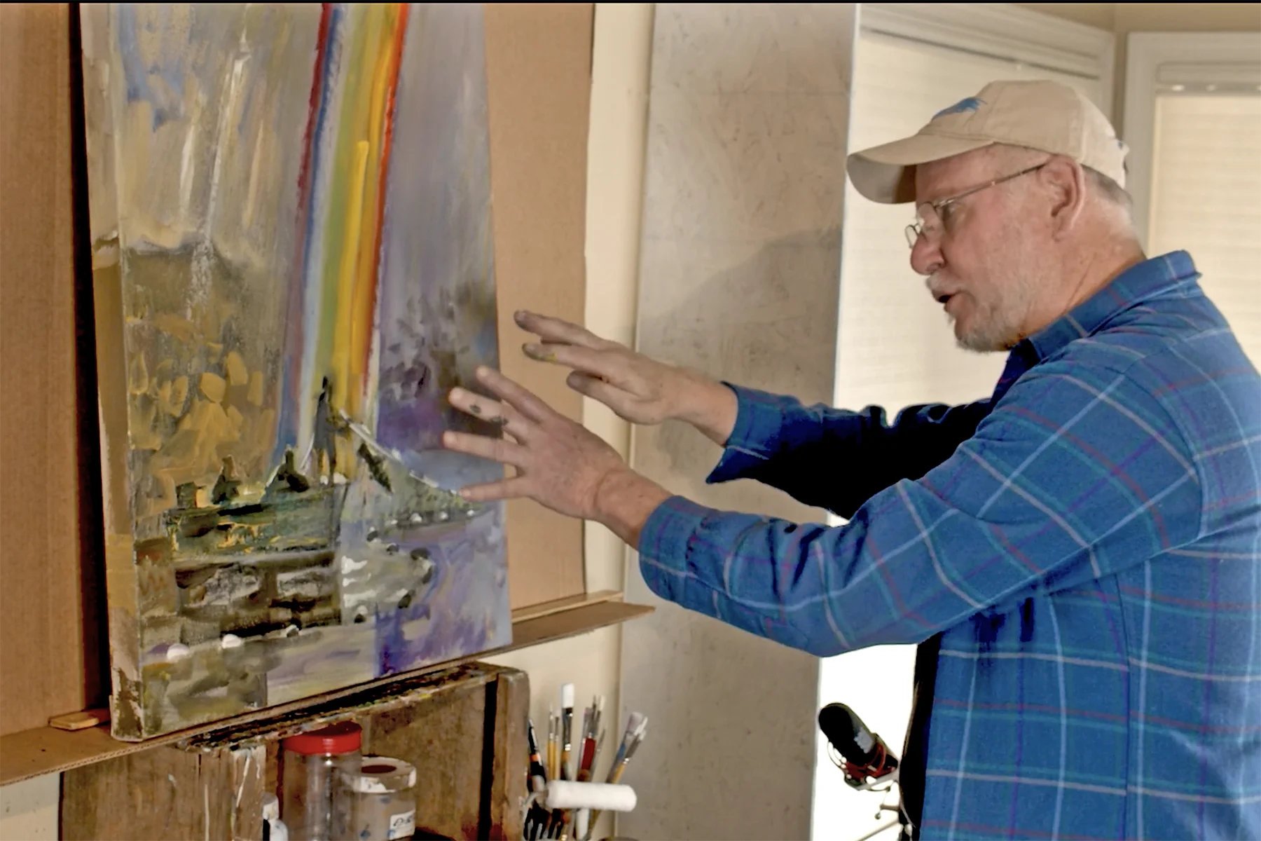 Oregon artist Erik Sandgren shows his final painting