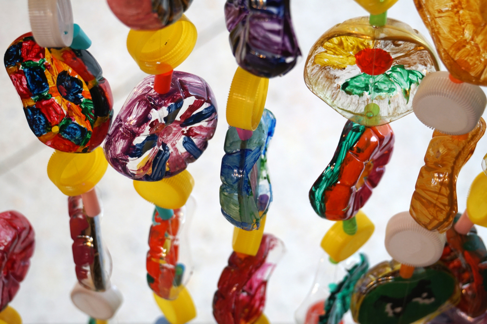 Recycling items to use in eco-friendly kids’ art.