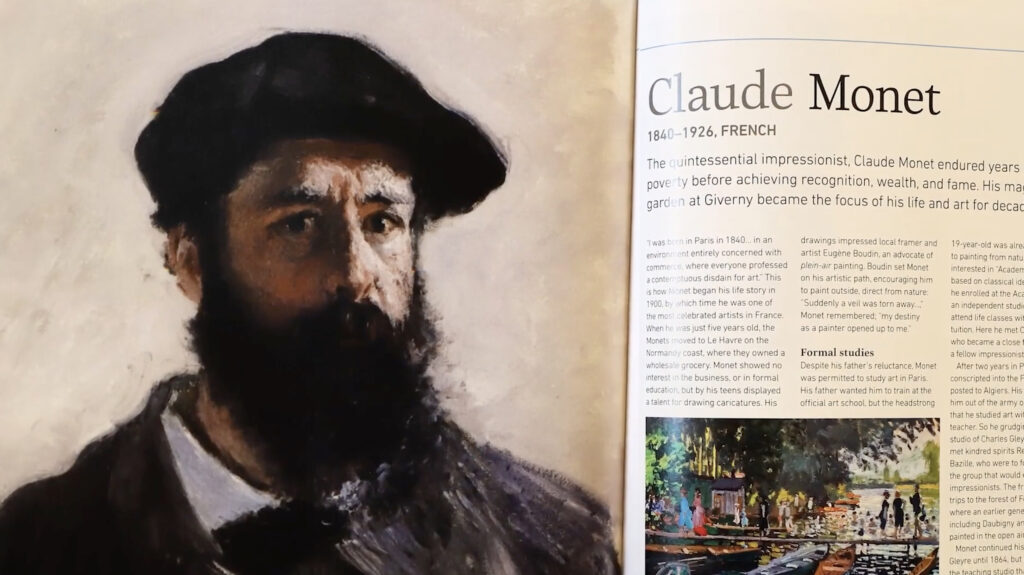 Pintura impresionista de Claude Monet.