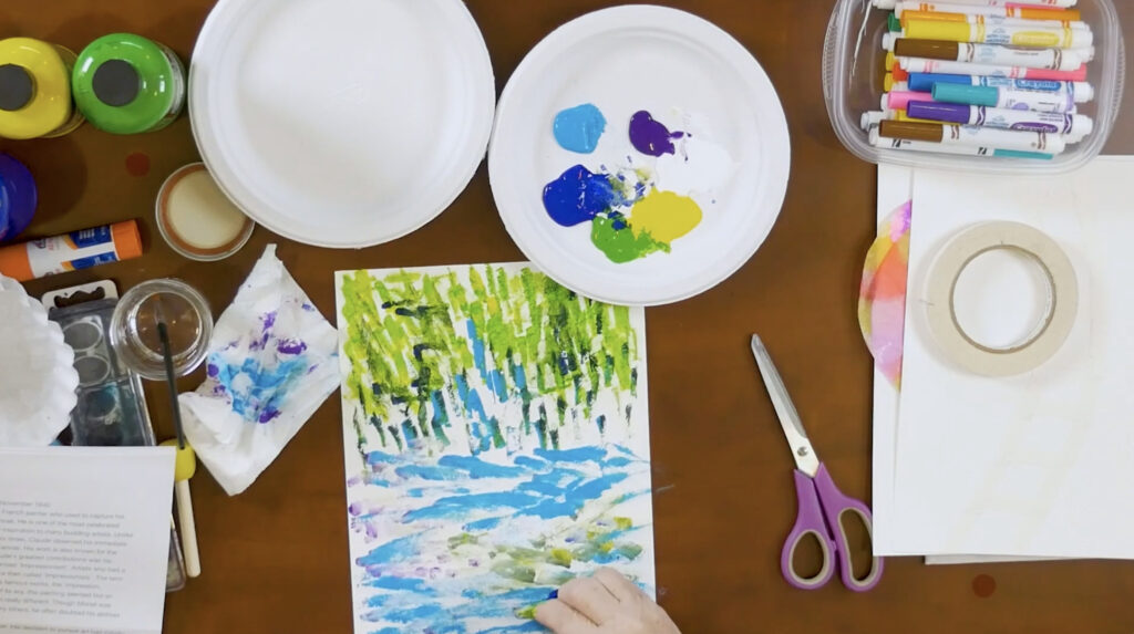 Pintura impresionista de Claude Monet.