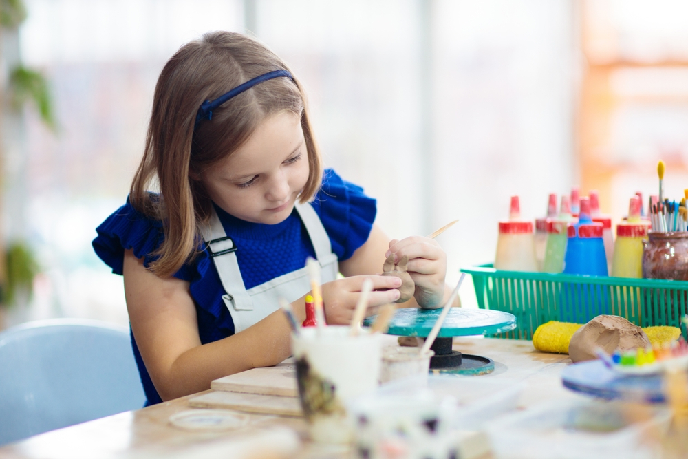 Making art projects helps kids ease into a back-to-school routine.