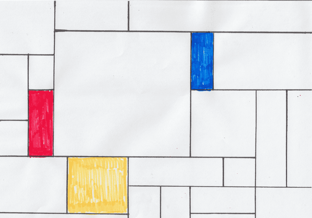 El artista del día Piet Mondrian.