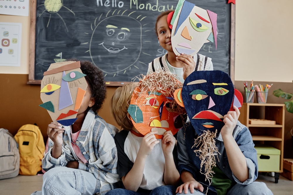 Oregon art lessons using shapes.