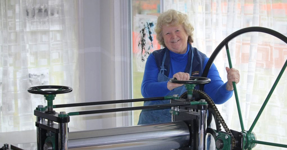 Barbara Mason, printmaker and Solarplate artist.