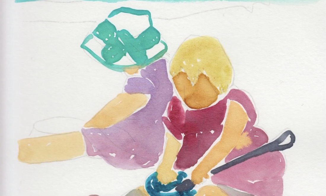 Taller de acuarela de Mary Cassatt.