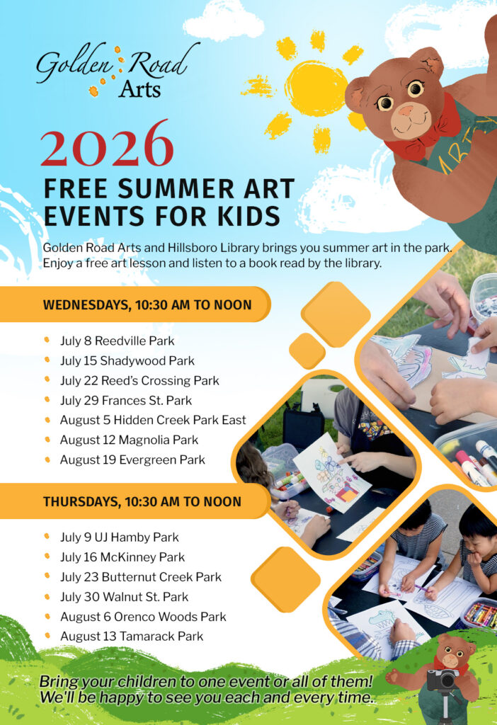Free Art in the Park Events 2026.