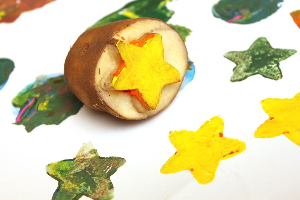Easy printmaking activities for kids.