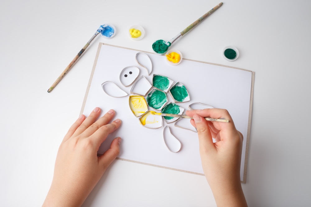 Mixed media art activities for kids.