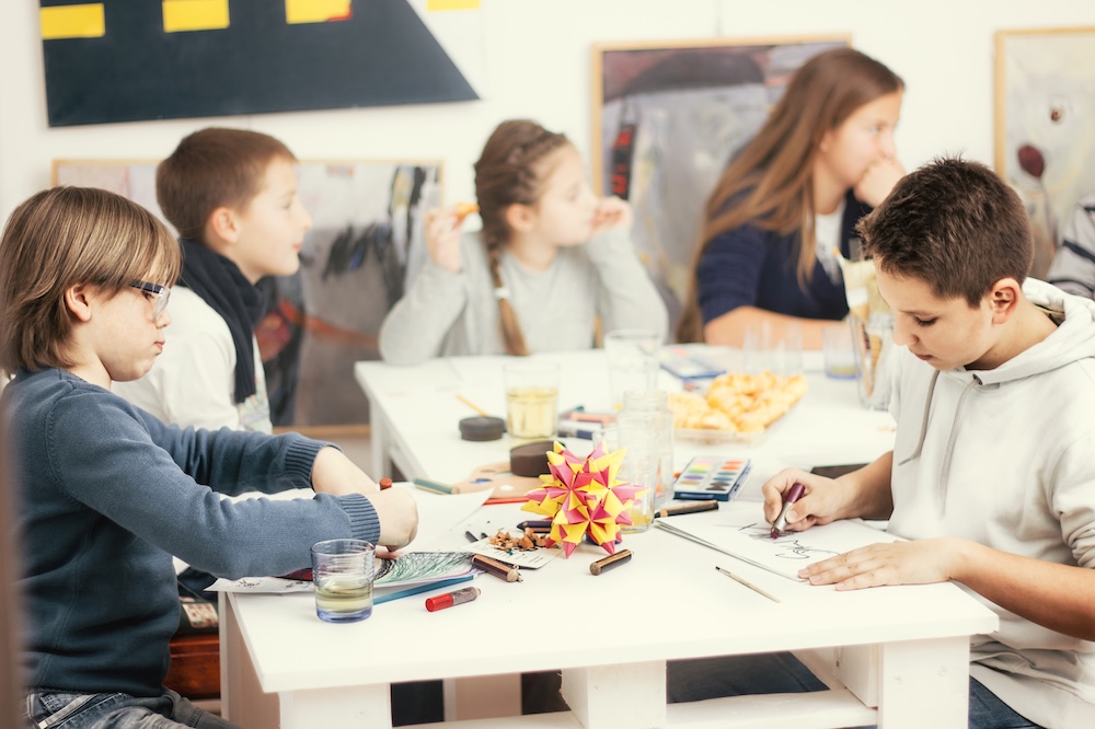 Improving observation skills in kids with art.